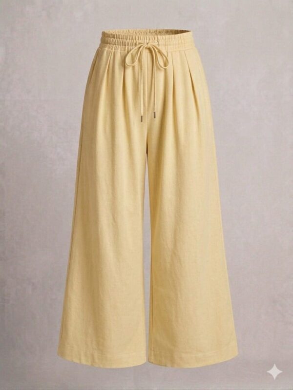 Skin Color Plain Plazzo Pants