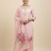 Rosy Pink Embroidered set