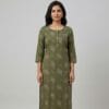 Emerald Elegance Casual Kurti