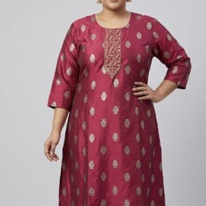 Plus Size printed Casual Kurti