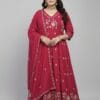 Embroidered Anarkali plus Sized Set kurti