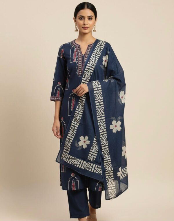 Mul Cotton Printed Set Kurti