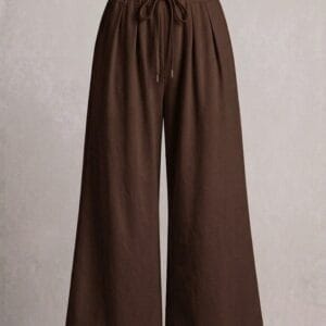 Coffee Brown Cotton Plazzo Pants