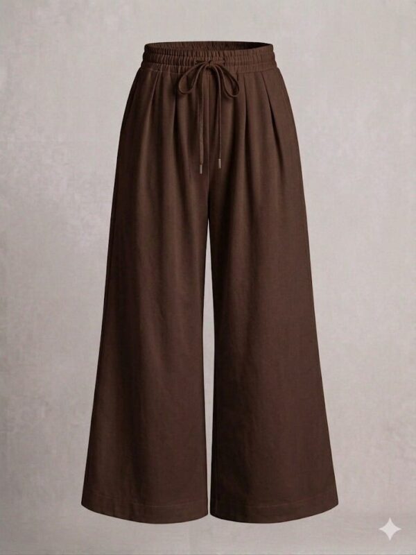 Coffee Brown Cotton Plazzo Pants