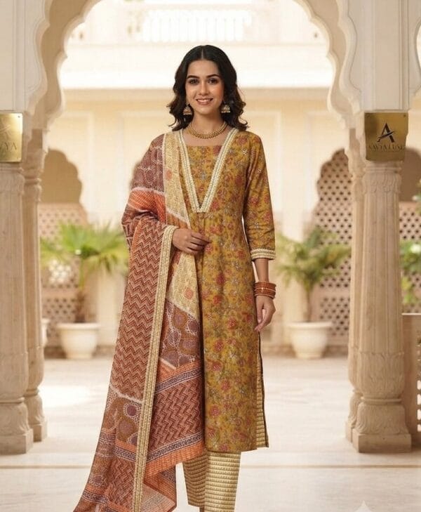 Floral Print Comfortable Cotton Set Kurti Sri Lanka