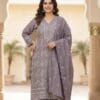 Lavender Elegant Embroidered Set Kurti Sri Lanka