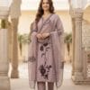 Lavender Luxe – Stone Embroidered Silk Blend Set Sri Lanka
