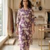 Purple And White Floral Co-Ord Set Sri Lanka