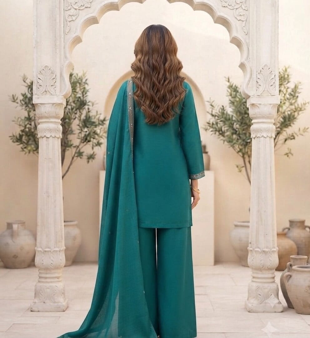 Elegant Green Plazzo set - image 2 Sri Lanka
