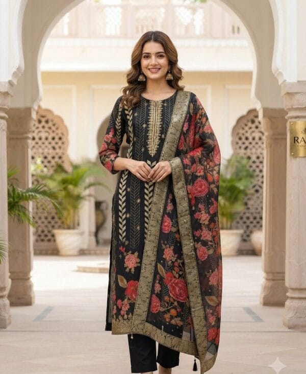 Stunning Crepe Silk Pakishtani Set Sri Lanka