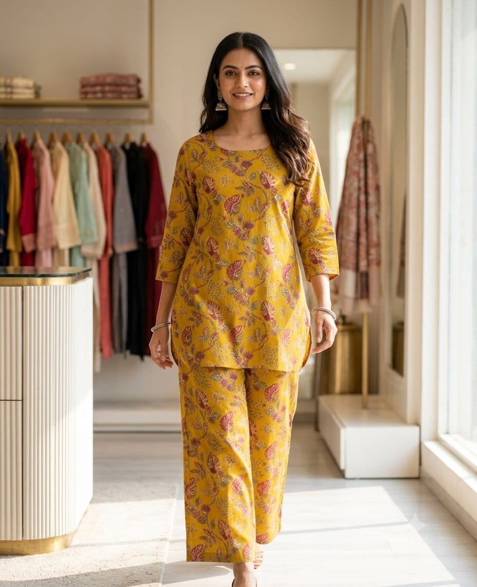 Mustard Yellow Co-Ord Set Sri Lanka