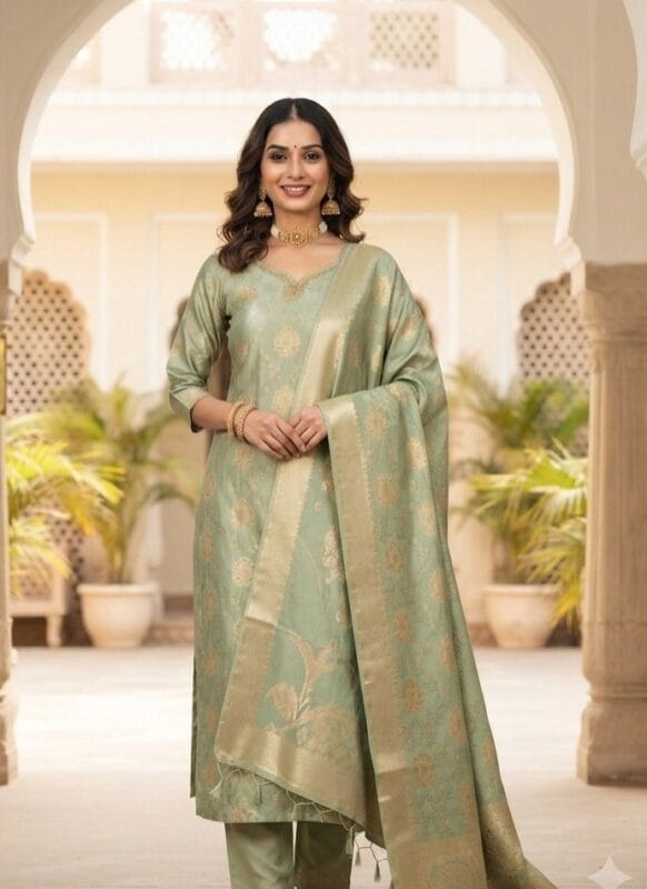 Elegant Banarasi set Kurti Sri Lanka