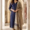Charm Navy Blue Traditional Set Kurti Sri Lanka