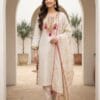 Golden Cream Crepe Banarasi Suit With Dupatta Sri Lanka