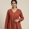 Printed Casual Short Kurti Sri Lanka