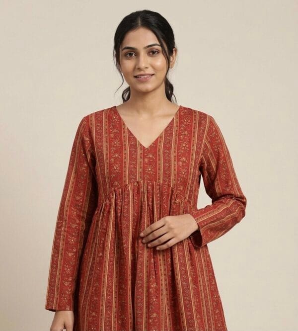 Printed Casual Short Kurti Sri Lanka