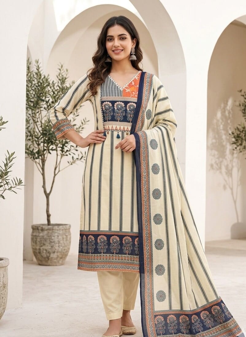 Classic V-Neck Crepe Silk Suit Sri Lanka