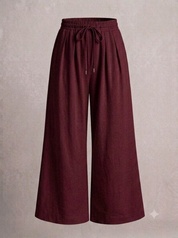 Plain Maroon Cotton Plazzo Pants Sri Lanka