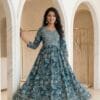 Floral Elegance Anarkali Kurti Sri Lanka