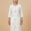 Timeless White Embroidered Kurti Sri Lanka