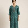 Traditional Neck Line Embroidered Kurti Sri Lanka