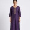 Royal Purple Gold Drop Elegant Kurti Sri Lanka