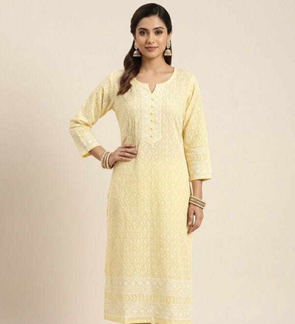 Charm Embroidered Casual Kurti Sri Lanka