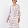 Elegant Ivory Printed Casual Kurti Sri Lanka