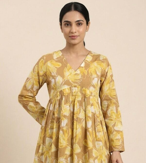 Pastel Bloom charm Short Kurti Sri Lanka
