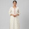 White Gold Drop Elegant Kurti Sri Lanka