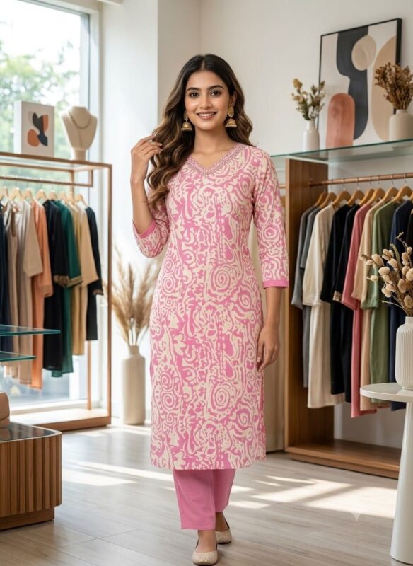 Pink And White Casual Co-Ord Set Sri Lanka