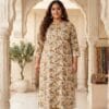 Floral Round Neck Plus Size Kurti Sri Lanka