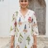 V-Neck Printed Short Kurti Sri Lanka
