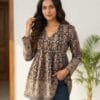 Block Printed Casual Short Kurti Sri Lanka