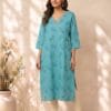Neckline Embroidered Charm Casual Kurti Sri Lanka