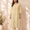 Charm Neckline Embroidered Casual Kurti Sri Lanka