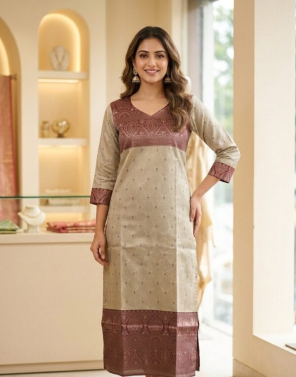 Charm Silver Aura Ethnic Kurti Sri Lanka