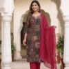 Charm Printed Original Mirror Work Straight Cut Kurti Sri Lanka
