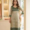 Crystal Whisper Pattu Borderd Kurti Sri Lanka