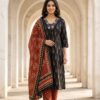 Black Printed Mul Cotton Set Kurti Sri Lanka