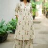 Off White Bloosom Co-Ord Set Sri Lanka