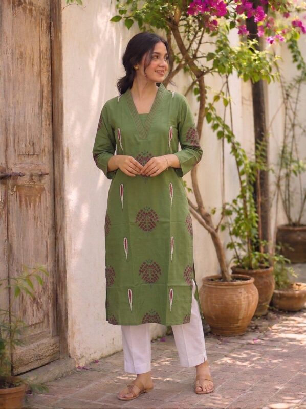Pure Cotton V-Neck Printed Casual Wear Sri Lanka