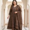 Printed Mal Cotton Plus Size Anarkali Kurti Sri Lanka