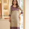 Charm Zari Elegant Silver Petal kurti Sri Lanka