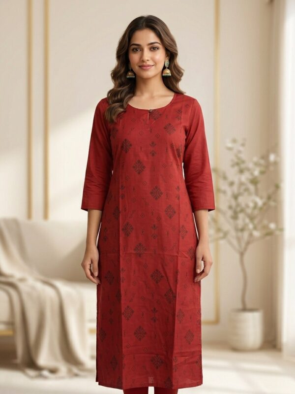 Charm Round Neck Daily Wear Kurti Sri Lanka