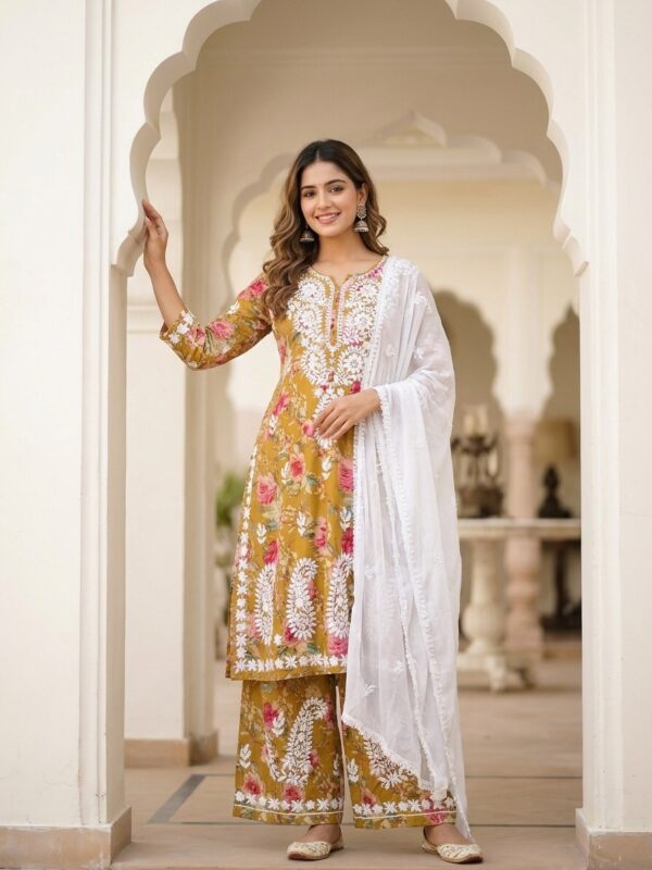 Petal Charm Elegant Embroidered Suit Sri Lanka