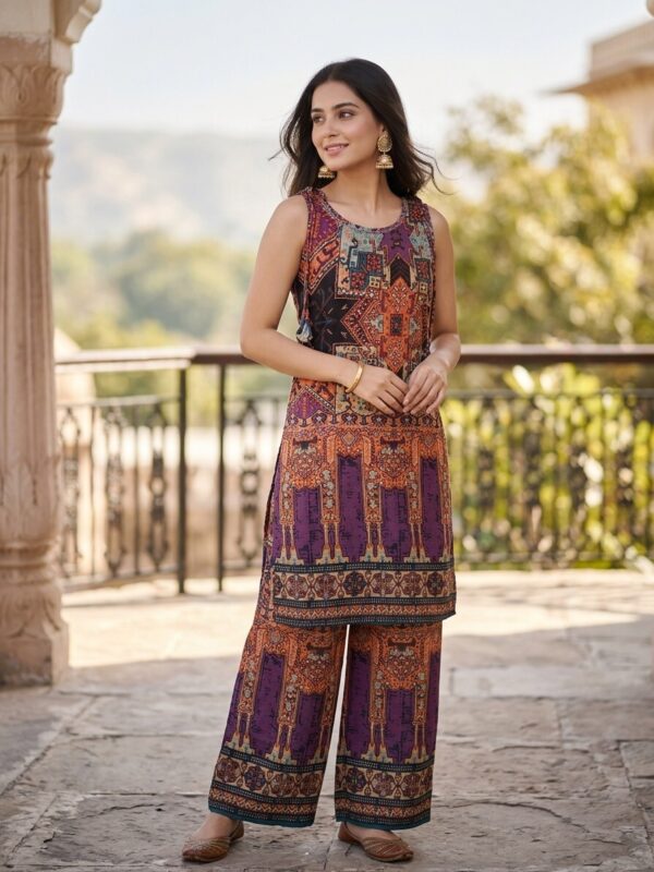 Trendy Sleeves-less Co-Ord Set Sri Lanka